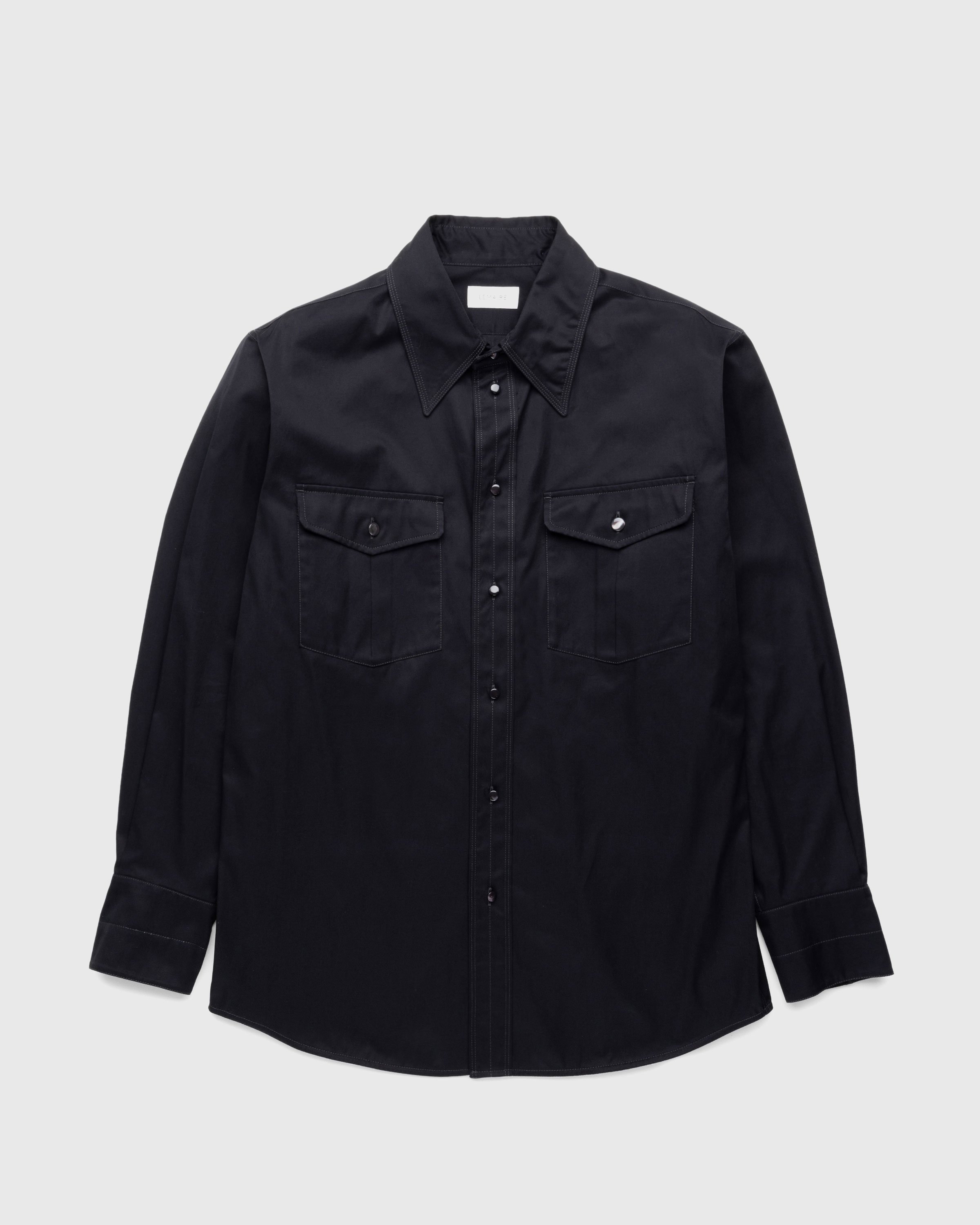 Lemaire – Relaxed Western Shirt Black | Highsnobiety Shop